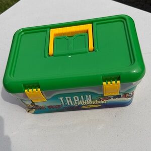 Train Adventure Toy Storage Case - Green and Yellow